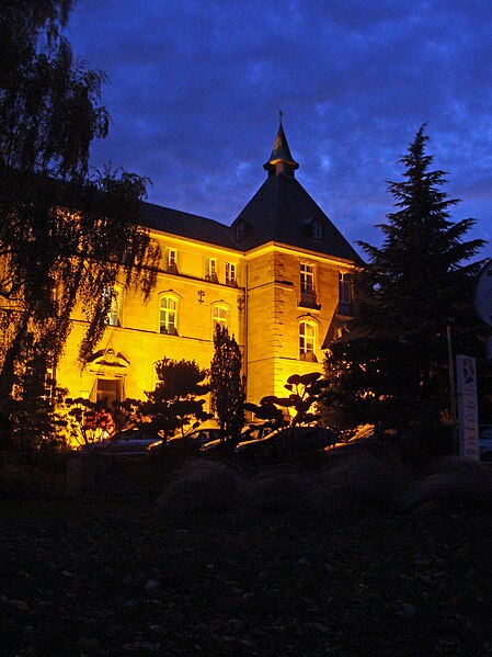 File:Abbaye Saint-Martin des Glandières de nuit.jpg