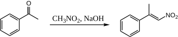 Condensación de nitrometano de acetofenona.svg