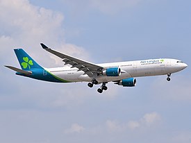 Aer Lingus Airbus A330-302 EI-EDY approaching EWR Airport.jpg