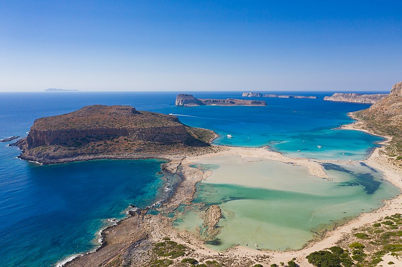 File:Aerial view of Balos Beach and Lagoon on Crete, Greece.jpg