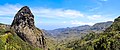 Aerial view of Roque de Agando and the Garajonay National Park on La Gomera, Spain (48293790507).jpg