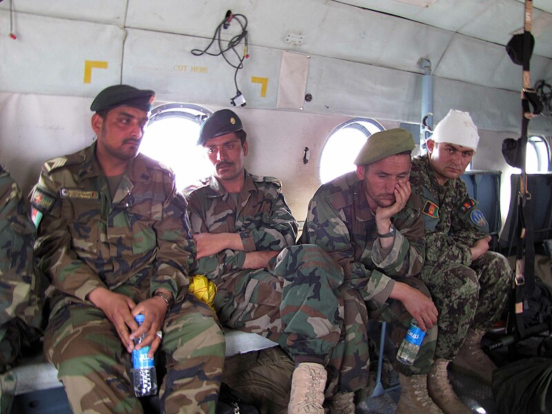File:Afghan National Army Air Corps medic Hiataullah takes care of patients aboard an Mi-17 medical evacuation flight(4).jpg