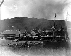 Alaska Commercial Company buildings in Kodiak, June 1908