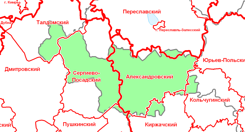 Карта александровского района владимирской области подробная с деревнями