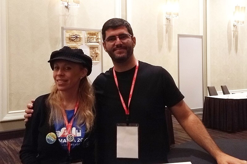 File:Andrea Patricia Kleiman and Rodrigo Padula Wikimania Montreal.jpg