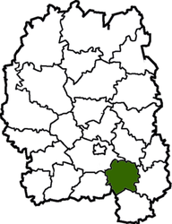 District d'Andrušivka - Carte