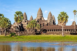 Angkor Wat temple complex in Cambodia