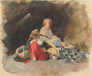 Croquis pour Les Prolétaires (Bozzetto per I Proletari), Californie, 1880-1885.