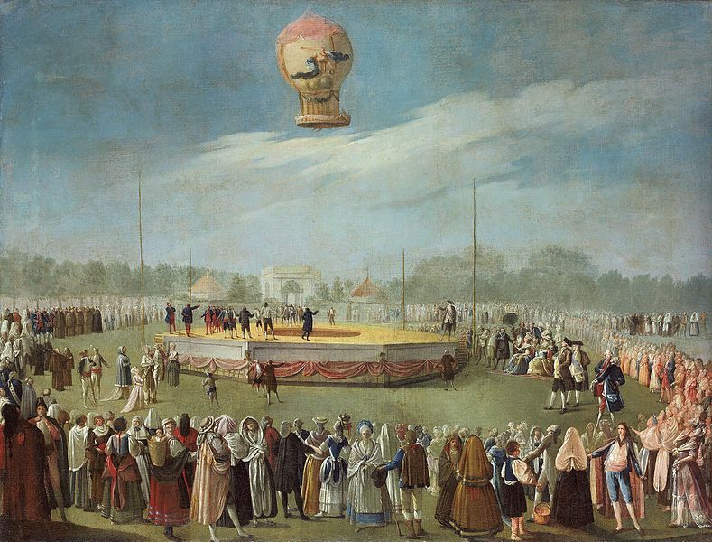 File:Antonio Carnicero Y Mancio - Ascent of the Balloon in the Presence of Charles IV and his Court - WGA04272.jpg