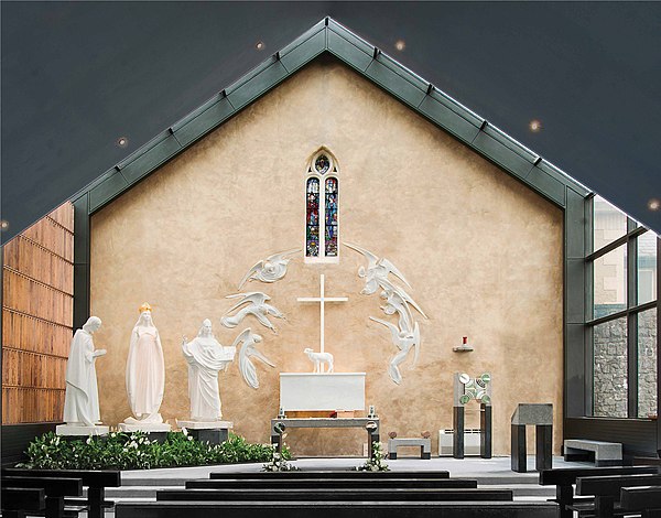 Altar sculpture at Knock, based on accounts of the apparition