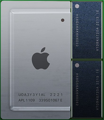 The icon for the Apple M2 ARM-based system on a chip used by Apple Inc. in its software, advertising et cetera.