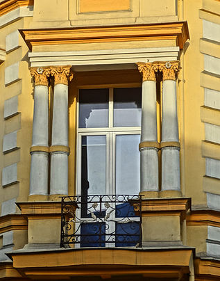 Detail of a bay window