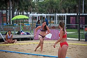 Deutsch: Beachhandball bei den Olympischen Jugendspielen 2018; Tag 5, 10. November 2018; Mädchen, Platzierungsrunde - Amerikanisch-Samoa-Türkei 0:2 English: Beach handball at the 2018 Summer Youth Olympics at 11 October 2018 – Girls Consolation Round – American Samoa-Turkey 0:2