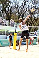 Deutsch: Beachvolleyball bei den Olympischen Jugendspielen 2018; Tag 8, 14. Oktober 2018; Mädchen, Achtelfinale – Mexiko-China 0:2 (15–21/16–21) English: Beach volleyball at the 2018 Summer Youth Olympics at 14 October 2018 – Girls Round of 16 – Mexico-China 0:2 (15–21/16–21)