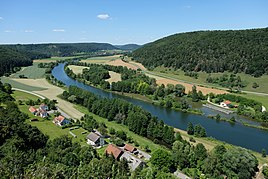 Blick von Burg Eggersberg auf Untereggersberg