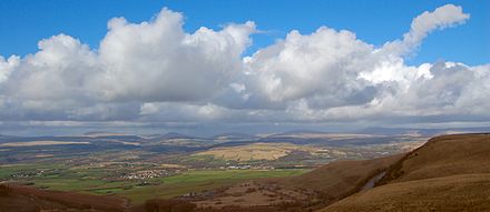 Looking north over the Brecon Beacons