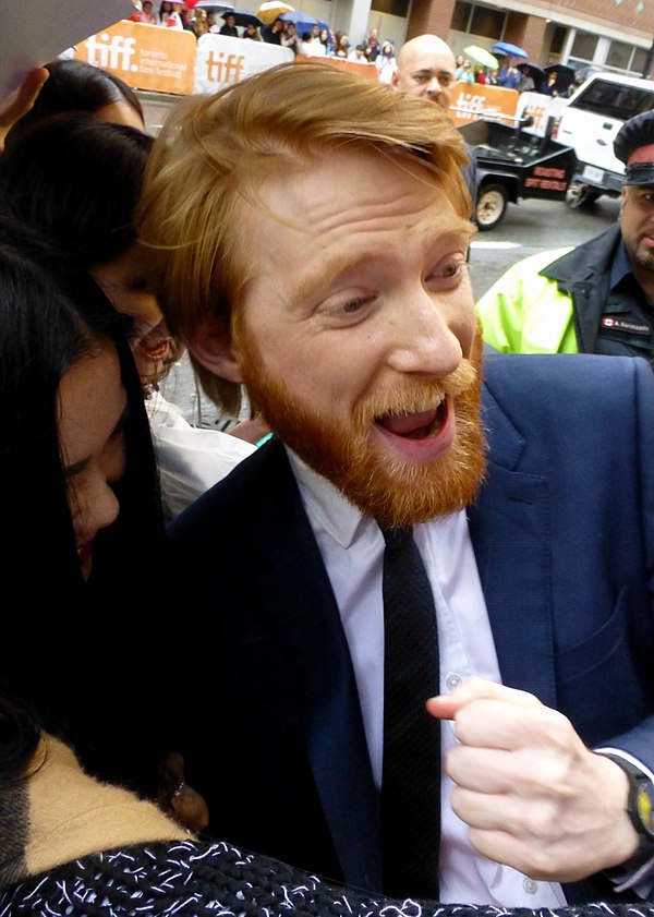 Gleeson at a premiere for Brooklyn in September 2015