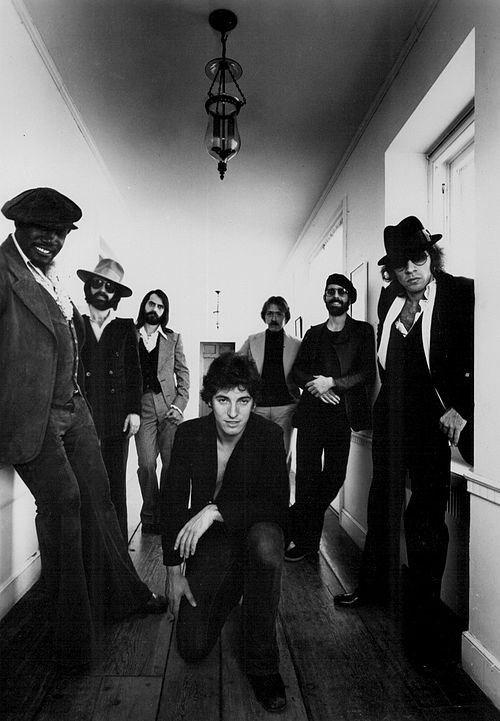 Springsteen and the E Street Band in February 1977