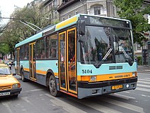 An Ikarus 415T trolley. Bucharest Ikarus trolleybus 2.jpg