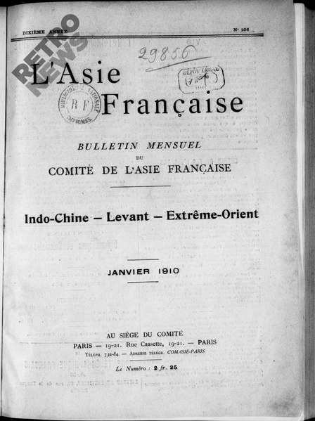 File:Bulletin du Comité de l'Asie française, numéro 106, janvier 1910.pdf