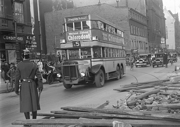 A Berlin bus during the strikes of 1932