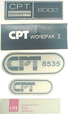 These are some of the product labels that were applied to various products produced in the 1980s by CPT Corporation (Minneapolis, MN, USA) CPT Corporation product labels (improved).jpg