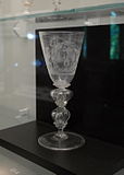 Gegraveerd glas (Verrerie Bonhomme, Luik, ca. 1654)