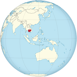 Kemboja di dunia (berpusat di Asia Tenggara) .svg