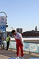 Deutsch: Kanusport bei den Olympischen Jugendspielen 2018; Tag 10, 16. Oktober 2018; Finale Jungen Einer-Kajak-Slalom: Lan Tominc (Slowenien, Gold) - Guan Changheng (China, Silber) - Tom Bouchardon (Frankreich, Bronze) English: Canoeing at the 2018 Summer Youth Olympics at 16 October 2018 – Boys' K1 slalom Gold Medal Race: Lan Tominc (Slovenia, gold) - Guan Changheng (China, silver) - Tom Bouchardon (France, bronze)