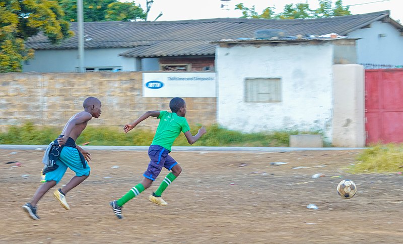 File:Children playing football Zambia.jpg