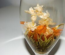 blossoming flower in water