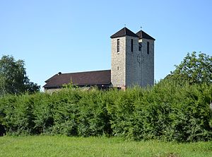 Deschowitz में चर्च (Odertal O.S.)। JPG