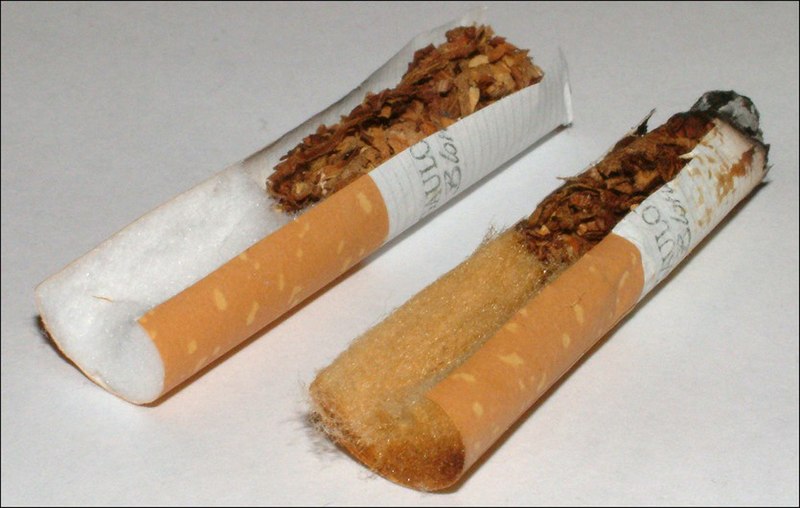Se degradan realmente los filtros biodegradables de tabaco?
