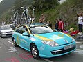 Coche del equipo Astana en la 19ª etapa del Tour de Francia 2011, en la subida a Alpe d'Huez
