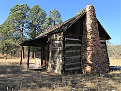 Nejstarší kabina Pioneer v Colorado Springs.jpg