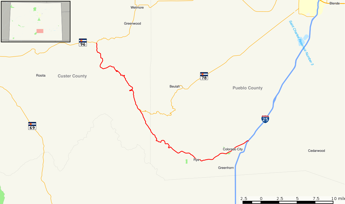 colorado state road map