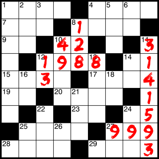 <span class="mw-page-title-main">Cross-figure</span> Number puzzle