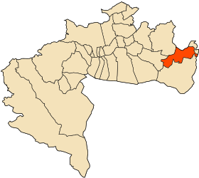 Localización de Zeribet El Oued
