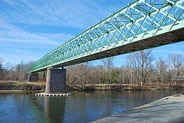 Bridge over river Allier, Dallet, Puy-de-Dôme, France (1899)