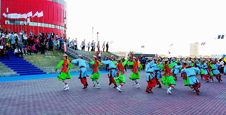 Dancing practice at Mongolia