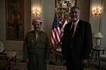 Fayl:David Addington and KRG President Massoud Barzani in Irbil, Iraq (17984423843).jpg üçün miniatür