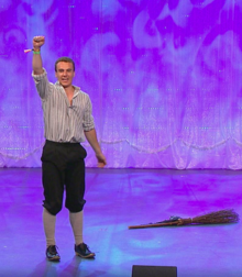 Welsh clog dancer on stage at the National Eisteddfod in Bodedern, 2017. Dawns.png