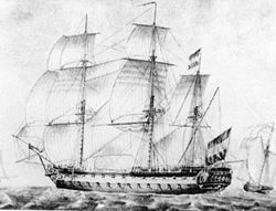 Drawing of De Ruyter