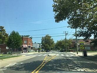 Deanwood neighborhood at the intersection of Sheriff Rd. and 46th St. in August 2018 Deanwood Washington DC.jpg