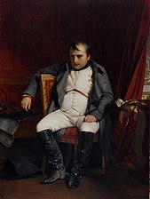 "Napoleon vetäytyy Fontainebleaussa", Paul Delaroche, 1845