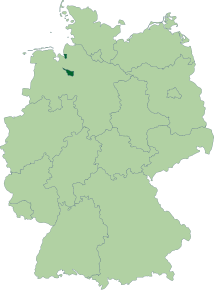 Poziția regiunii Freie Hansestadt Bremen