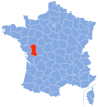 Deux-Sèvres' placering i Frankrig