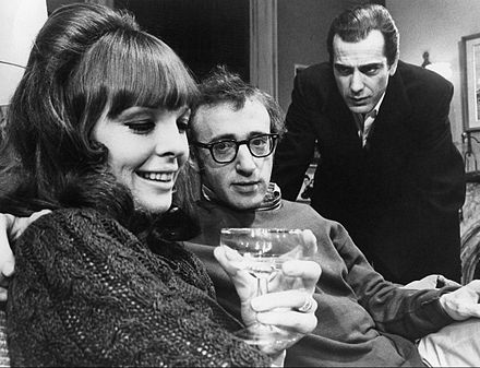 Keaton with Woody Allen and Jerry Lacy in the play Play It Again, Sam (1969/1970)