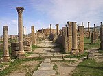 Roman ruins with standing columns