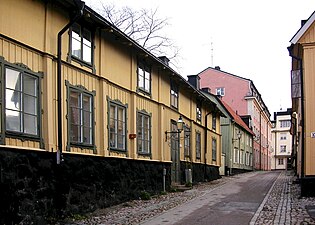 Djurgårdsstadens gamla hus.